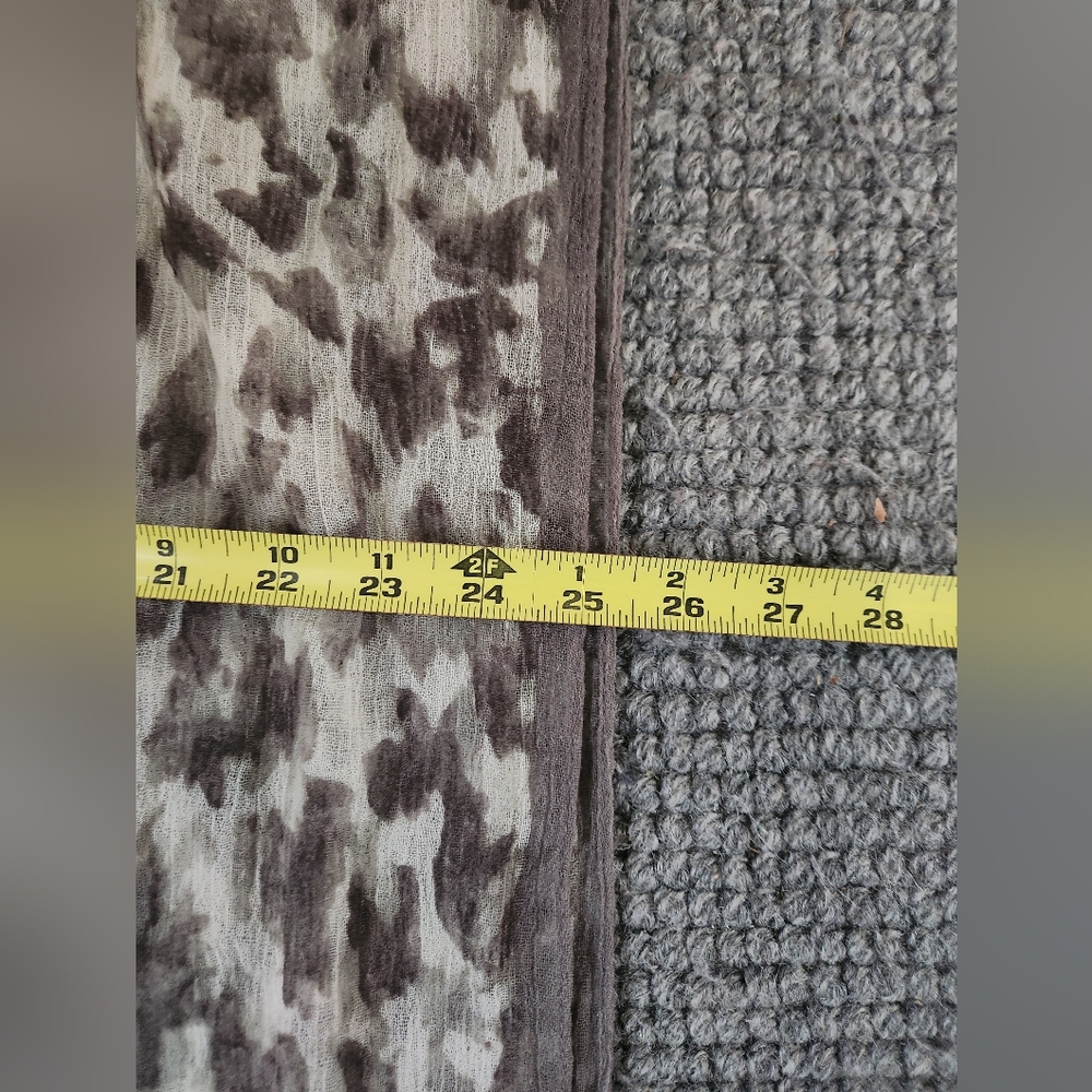 LOFT Gray Leopard Print Infinity Scarf - Picture 8 of 8